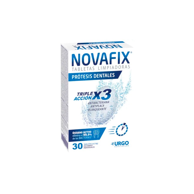 Novafix Tabletas Limpiadoras Triple Acción 30 Unidades Novafix Tabletas Limpiadoras Triple Acción 30 Unidades