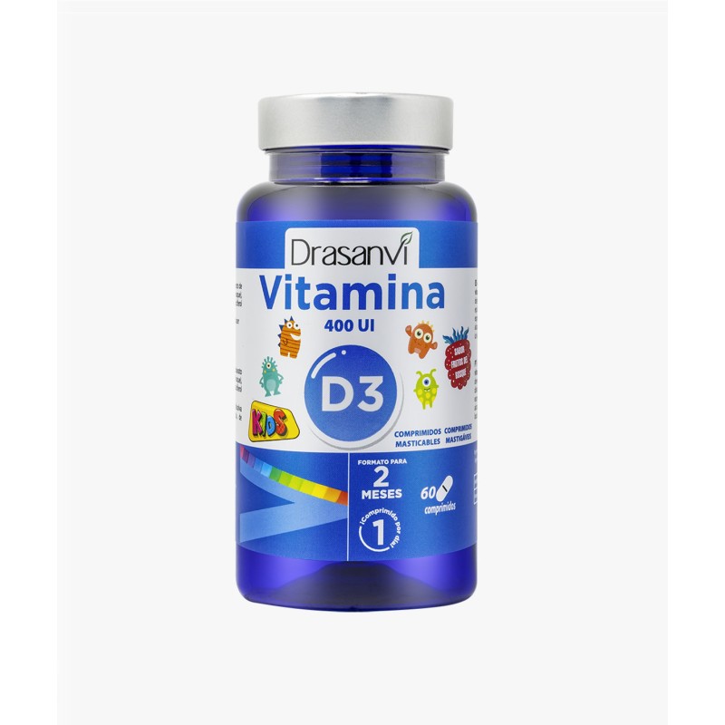 Drasanvi Vitamina D3 Kids 400 UI 60 Comprimidos Masticables