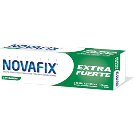 Novafix Extra Fuerte Crema Adhesiva Prótesis Dentales Sin Sabor 45 gramos