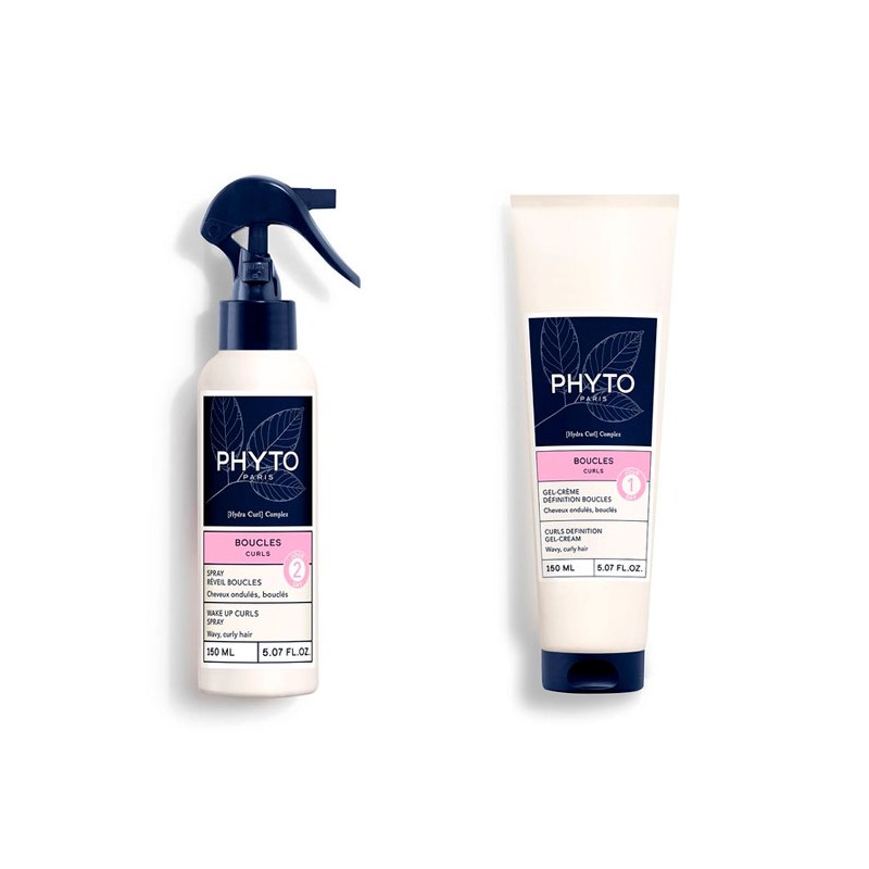 Rutina de Pelo Curly Phyto Rizos 2 Pasos Gel Crema 150ml + Spray Revelador de Rizos 150ml Rutina de Pelo Curly Phyto Rizos 2 Pasos Gel Crema 150ml + Spray Revelador de Rizos 150ml