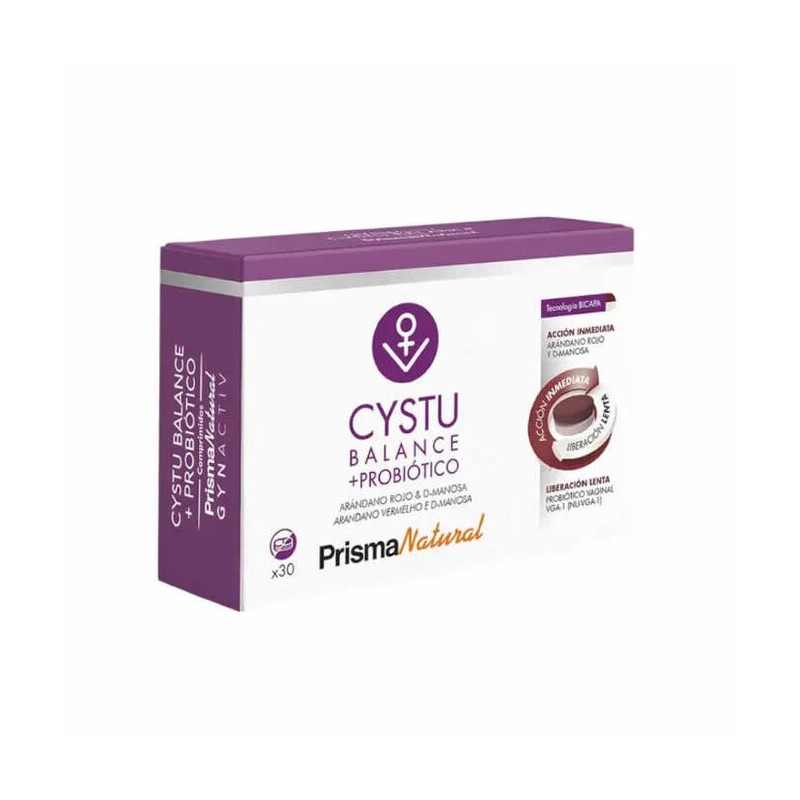 Prisma Natural Cystu-Balance + Probiótico 30 comprimidos Prisma Natural Cystu-Balance + Probiótico 30 comprimidos