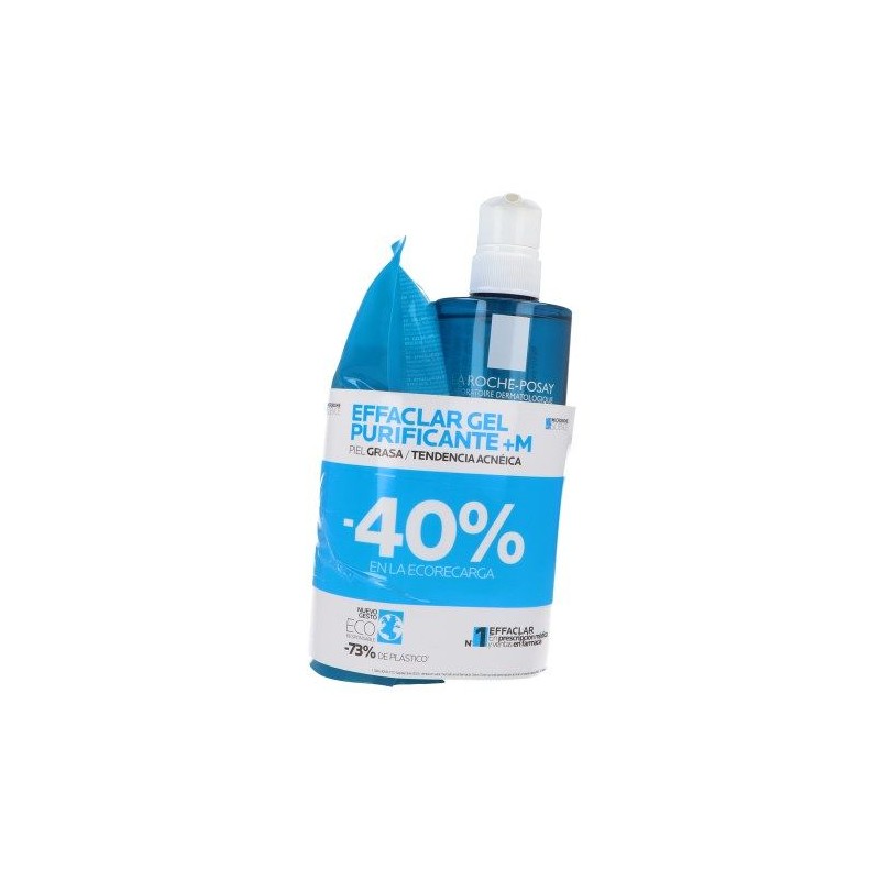 La Roche-Posay Effaclar Gel+M 400ml + Refill 400mll Pack Promocion La Roche-Posay Effaclar Gel+M 400ml + Refill 400mll Pack Promocion