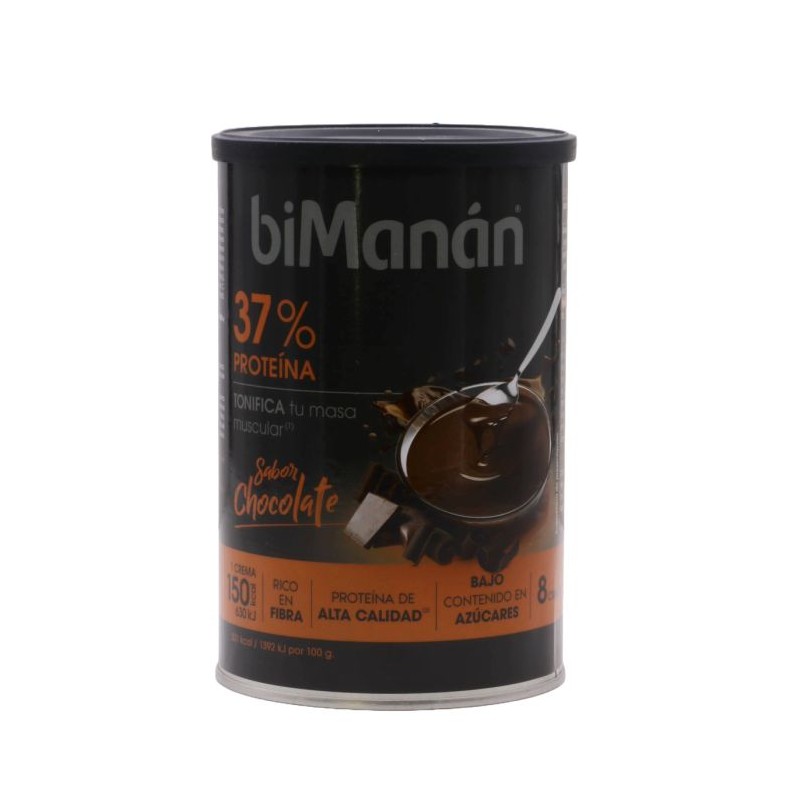 Bimanan Batido Proteína 37% Crema de Chocolate 360g 8 Dosis