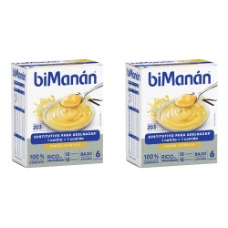 Bimanán Beslim Natillas Vainilla 6 Sobres + 6 Sobres Duplo Promocion