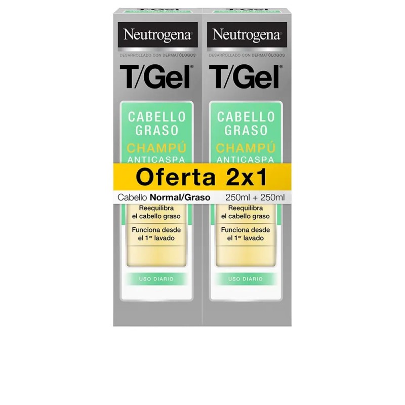 Neutrogena T/Gel Champú Anticaspa Normal-Graso 250ml+250ml Neutrogena T/Gel Champú Anticaspa Normal-Graso 250ml+250ml