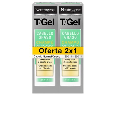 Neutrogena T/Gel Champú Anticaspa Normal-Graso 250ml+250ml