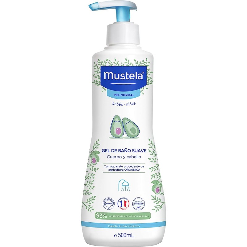 Mustela Gel de Baño Suave Cabello y Cuerpo 500 ml Mustela Gel de Baño Suave Cabello y Cuerpo 500 ml