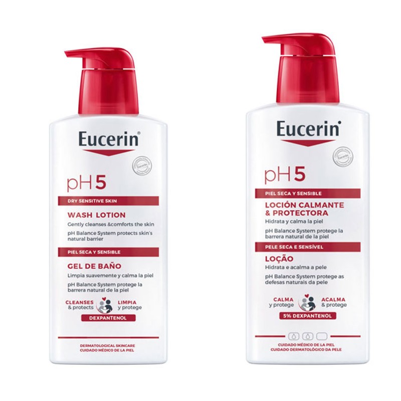 Eucerin Ph5 Locion 400ml + Gel 400ml Eucerin Ph5 Locion 400ml + Gel 400ml