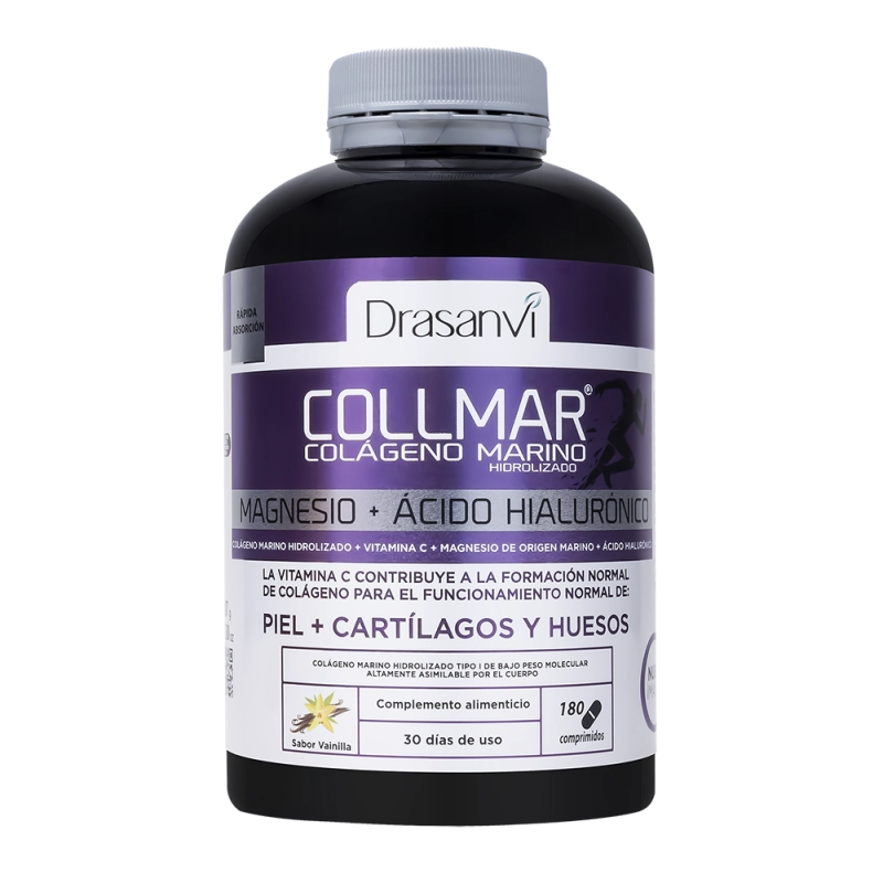 F24 Collmar Colágeno Marino Magnesio Hialurónico Vainilla 180 Comprimidos Drasanvi