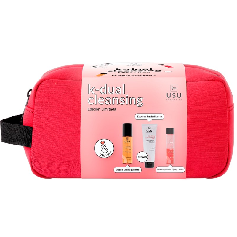 Usu Cosmetics Aceite Desmaquillante 10ml + Espuma Revitalizante 120ml + Desmaquillante ojos 100ml + Neceser Usu Cosmetics Aceite Desmaquillante 10ml + Espuma Revitalizante 120ml + Desmaquillante ojos 100ml + Neceser