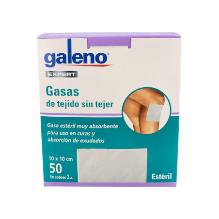 Galeno Gasa Estéril Sin Tejer 10X10Cm 50 Unds