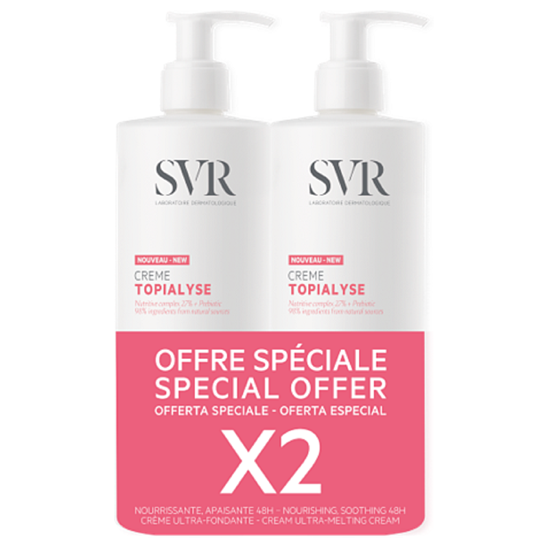 Svr Topialyse Crema Nutritiva 400ml + 400ml Duplo Promocion Svr Topialyse Crema Nutritiva 400ml + 400ml Duplo Promocion