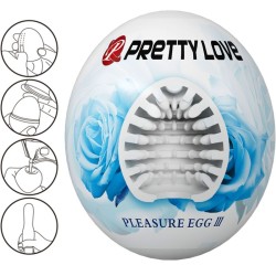 Pretty Love Flirtation Huevo Masturbador Masculino Blanco