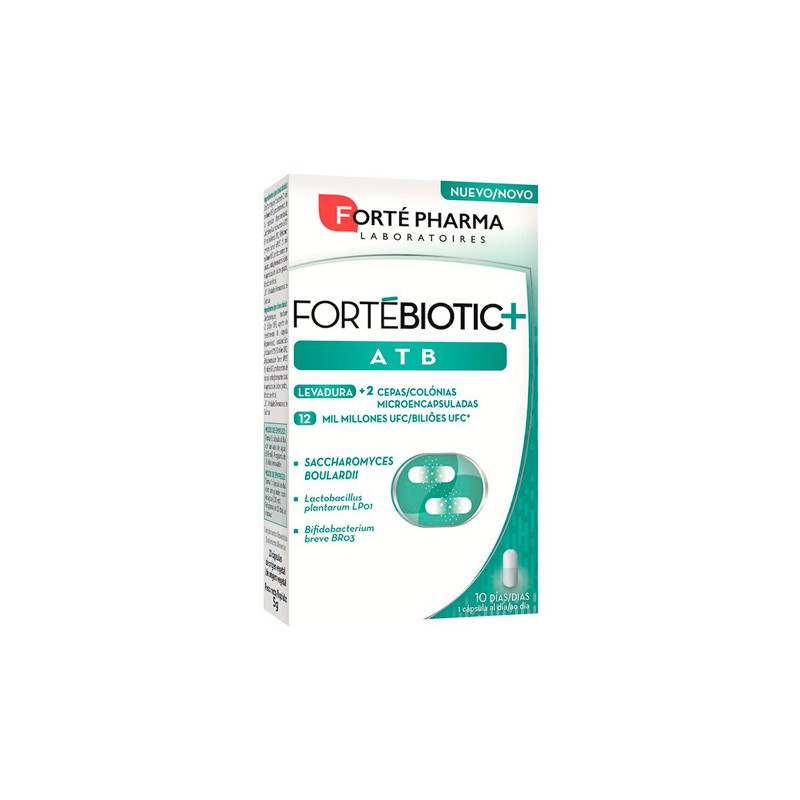 Forté Pharma Fortebiotic+ Atb 10 Cápsulas Forté Pharma Fortebiotic+ Atb 10 Cápsulas
