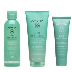 Apivita Just Bee Clear Rutina Completa Cuidado piel Grasa