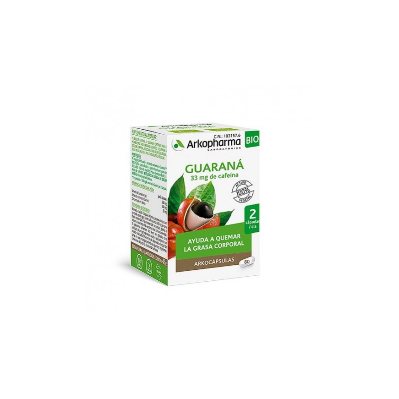 Arkocapsulas Guarana Bio 80 Cápsulas Arkocapsulas Guarana Bio 80 Cápsulas