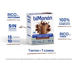 Bimanan Beslim Batidos Chocolate 6 unidades