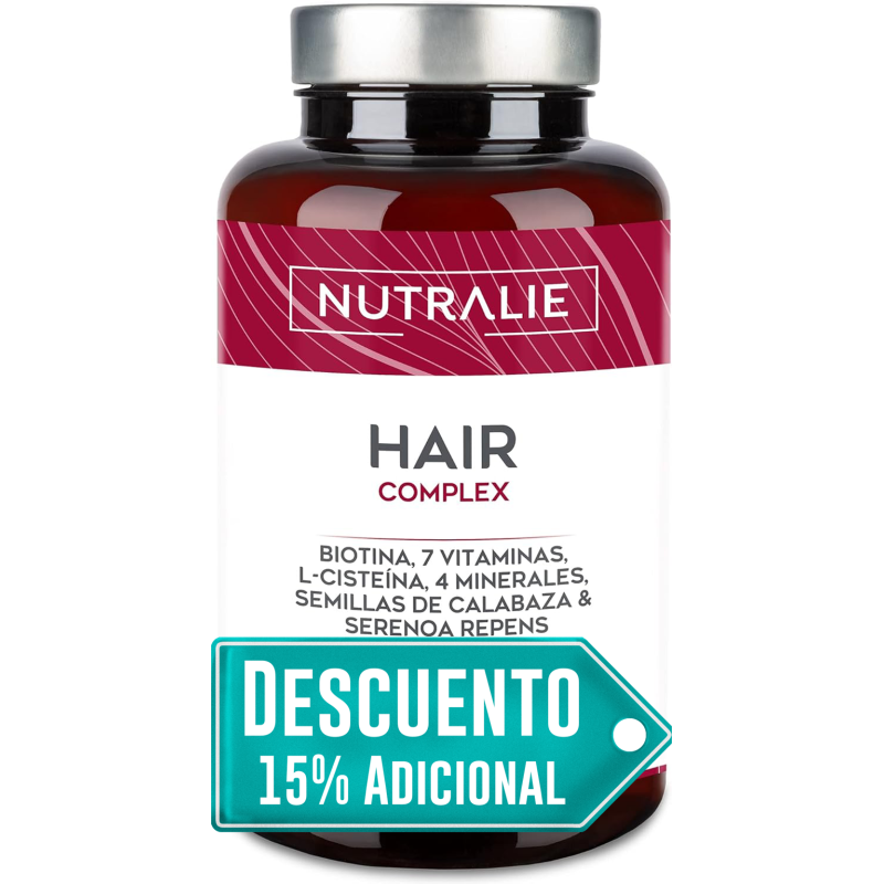 Nutralie Hair Complex + Biotina Vitaminas Para El Cabello 90 Cápsulas Nutralie Hair Complex + Biotina Vitaminas Para El Cabello 90 Cápsulas