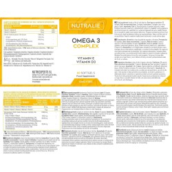 Nutralie Omega 3 Complex 2000Mg Con Vitamina E + B3 Epa Dha 60 cápsulas