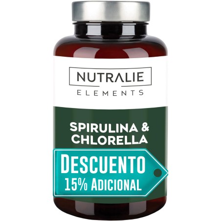 Nutralie Espirulina y Chlorella 1800mg 180 Cápsulas