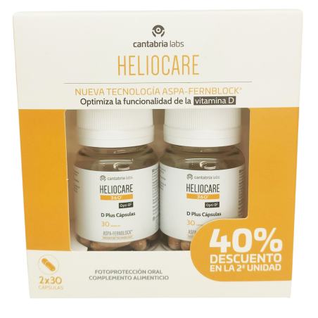 Heliocare 360 D Plus 30 Cápsulas + 30 Cápsulas Duplo Promocion