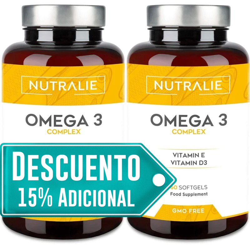 Nutralie Omega 3 Complex 2000Mg 60 cápsulas + 60 cápsulas Duplo Promocion Nutralie Omega 3 Complex 2000Mg 60 cápsulas + 60 cápsulas Duplo Promocion