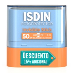 Fotoprotector Isdin Invisible Stick SPF50 10 Gramos