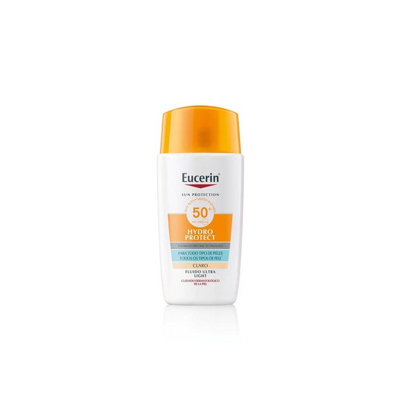 Eucerin Protector Solar Hydro Protect Fluido Ultra-light Tinte Claro Spf50+ 50ml
