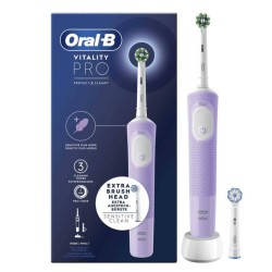 Oral B Cepillo Eléctrico Vitality Pro Morado con 2 Cabezales