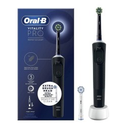 Oral B Cepillo Eléctrico Vitality Pro Negro con 2 Cabezales