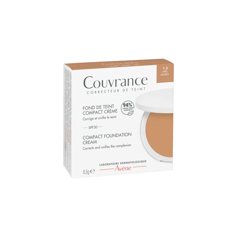 Avene Couvrance Base de Maquillaje en Crema Compacta 1.3 Miel 8.5g Avene Couvrance Base de Maquillaje en Crema Compacta 1.3 Miel 8.5g