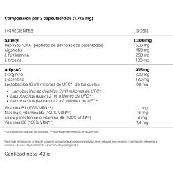 Nhco AminoSatyl Saciedad y control del peso 60 Cápsulas