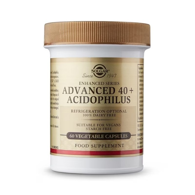 Solgar 40 Plus Acidophilus 60 Cápsulas Solgar 40 Plus Acidophilus 60 Cápsulas