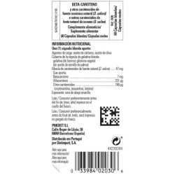 Solgar Beta caroteno Oceánico 60 Cápsulas