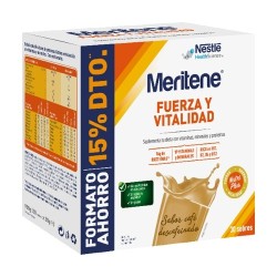 Meritene Fuerza y Vitalidad Café Descafeinado 30 Sobres Formato Ahorro