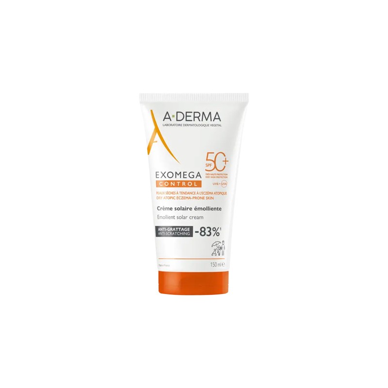 Aderma Exomega Control Protector Solar Emoliente Spf50+ 150ml