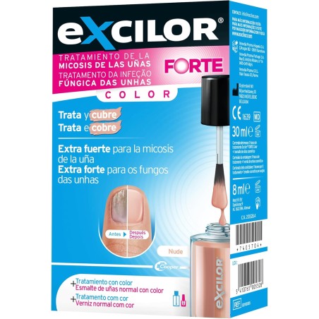 Excilor Forte Tratamiento 30dias + Esmalte Color Nude 8ml