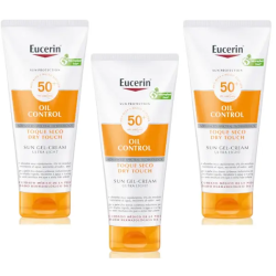 Eucerin Protector Solar SPF50+ Gel Crema Dry Touch Toque Seco 600 ml Triplo Promocion