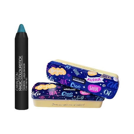 Pintalabios Camaleon Labial Magic Colourstick Azul + Lata Regalo