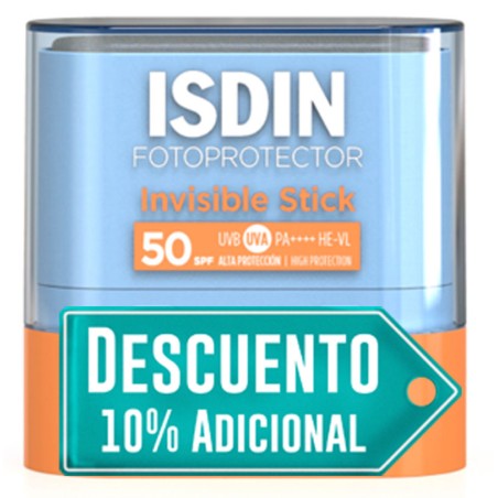 Fotoprotector Isdin Invisible Stick SPF50 10 Gramos