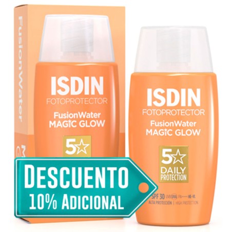 Fotoprotector Isdin Fusion Water Magic Glow SPF30 50 ml