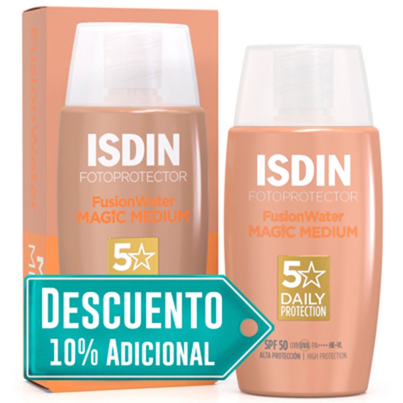 Fotoprotector Isdin Fusion Water Color Medium SPF 50 50 ml Fotoprotector Isdin Fusion Water Color Medium SPF 50 50 ml
