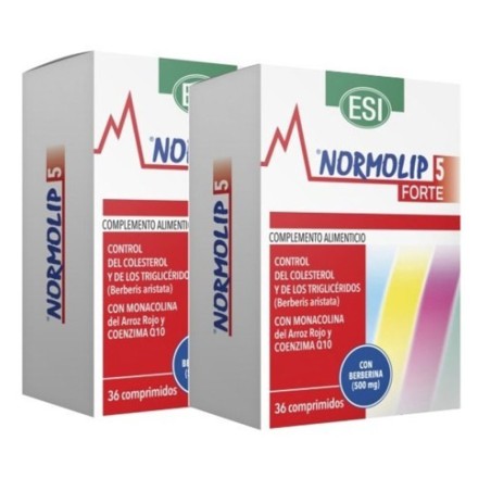 Normolip 5 Forte 36 Comprimidos + 36 Comprimidos Duplo Promocion