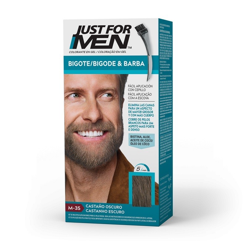 Just for Men Bigote Barba Patillas Castaño Claro M 25 gel 30 ml