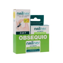 Nailner Pincel Antihongos 5 ml + Nailner Ultimate Todo en Uno 10ml