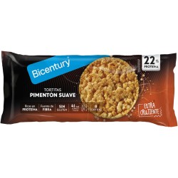 Bicentury Tortitas Proteicas pimentón suave sin gluten 8 Unidades