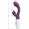 Pretty Love Vibrador Butterfly Kiss Estimulador Rabbit Punto G Morado