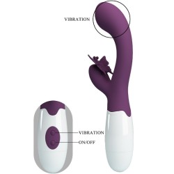 Pretty Love Vibrador Butterfly Kiss Estimulador Rabbit Punto G Morado