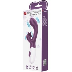 Pretty Love Vibrador Butterfly Kiss Estimulador Rabbit Punto G Morado