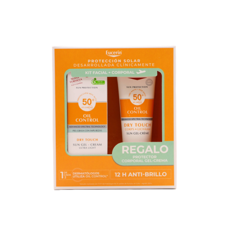 Eucerin Protector Solar Oil Control Gel Crema Dry Touch SPF50+ 50ml + Gel Crema 50ml